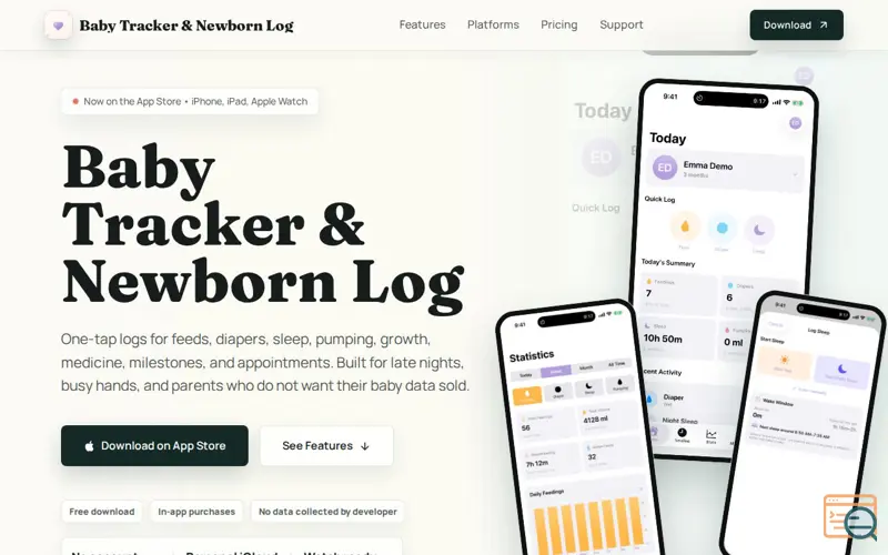 Screenshot of Baby Tracker & Newborn Log
