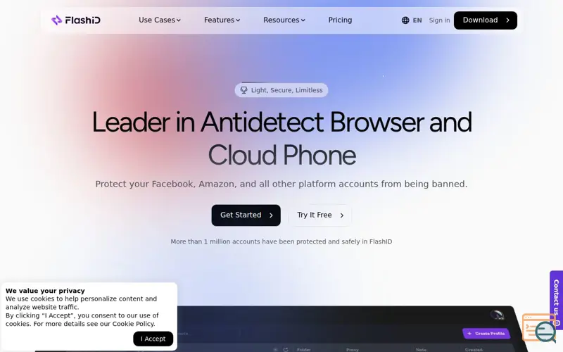 Screenshot of FlashID
