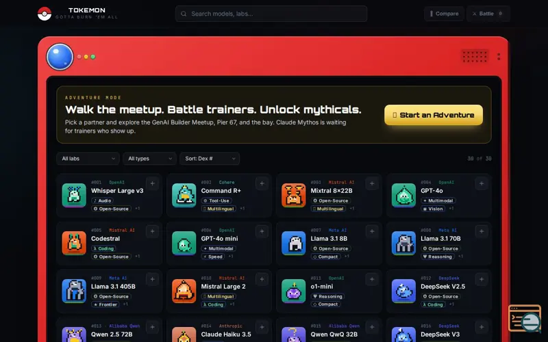 Screenshot of Tokémon