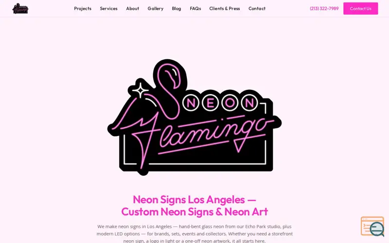 Screenshot of Neon Flamingo
