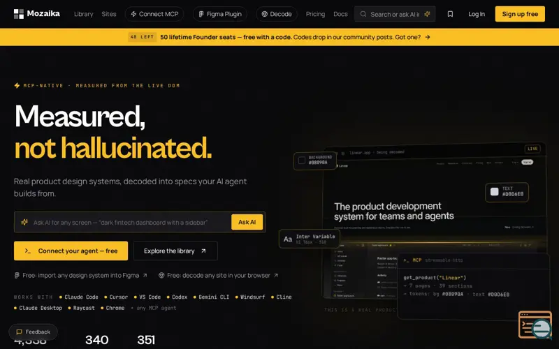 Screenshot of Mozaika