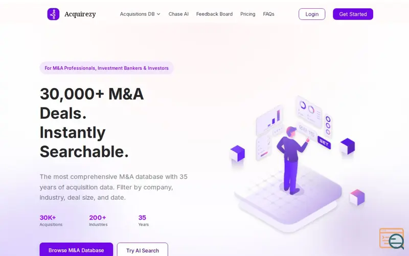 Screenshot of Acquirezy