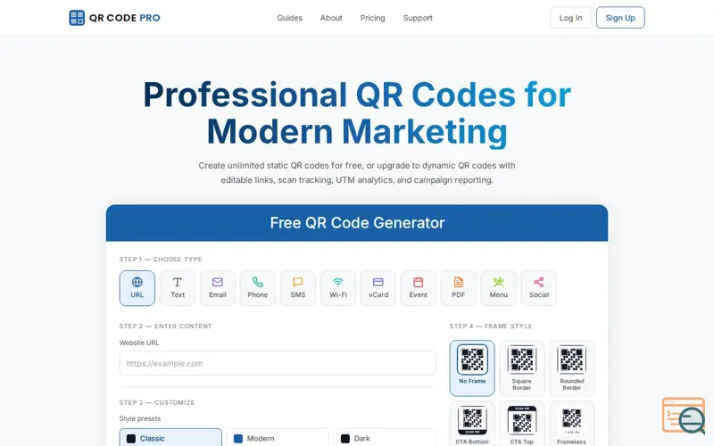 Screenshot of QR Code Pro