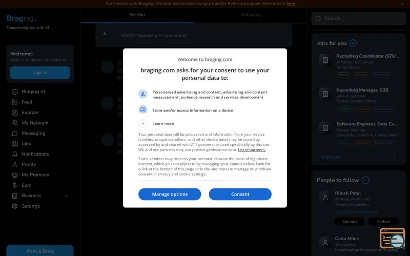 Screenshot of Free AI Chatbot for websites