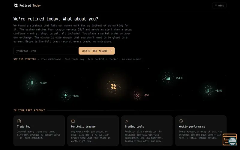 Screenshot of Retired