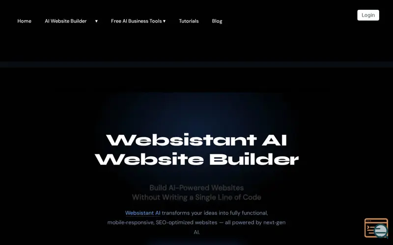 Screenshot of Websistant AI