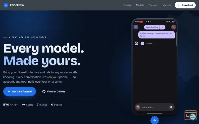 Screenshot of EchoFlow