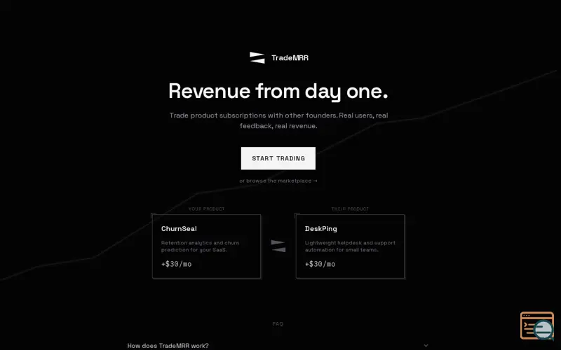 Screenshot of TradeMRR