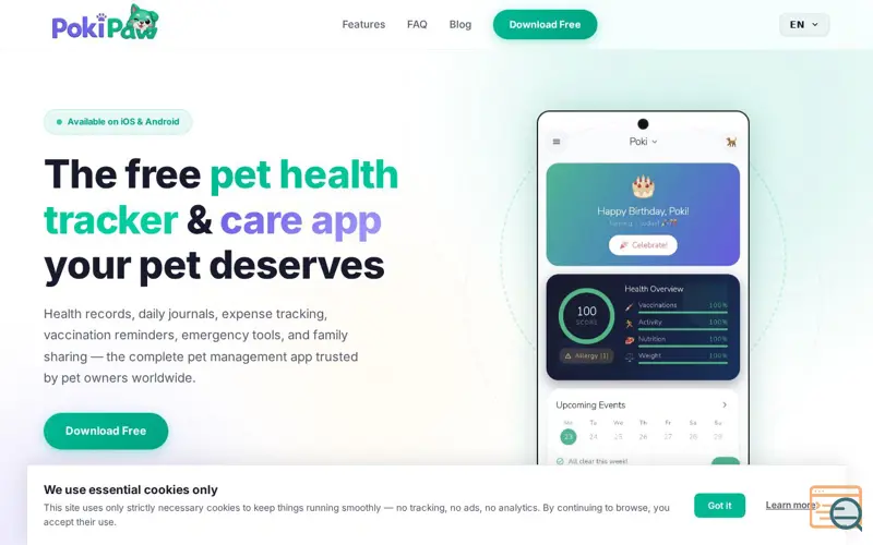 Screenshot of PokiPaw