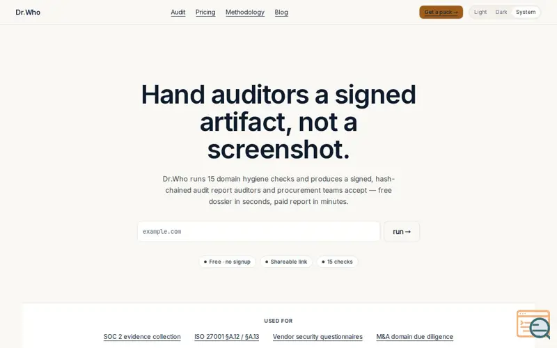 Screenshot of Dr.Who