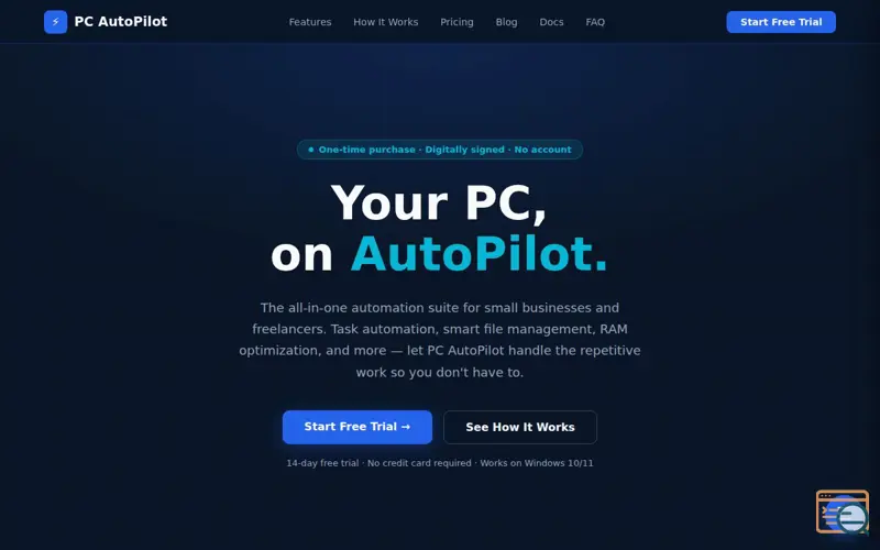 Screenshot of PC AutoPilot
