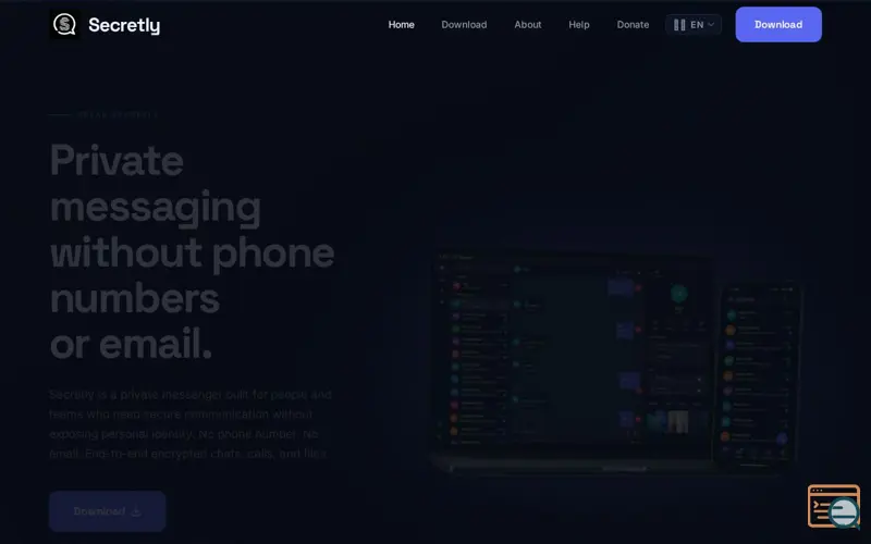 Screenshot of Secretly