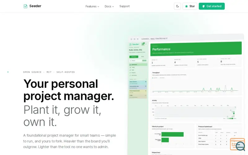 Screenshot of Seeder