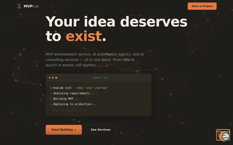 Screenshot of MVPLab