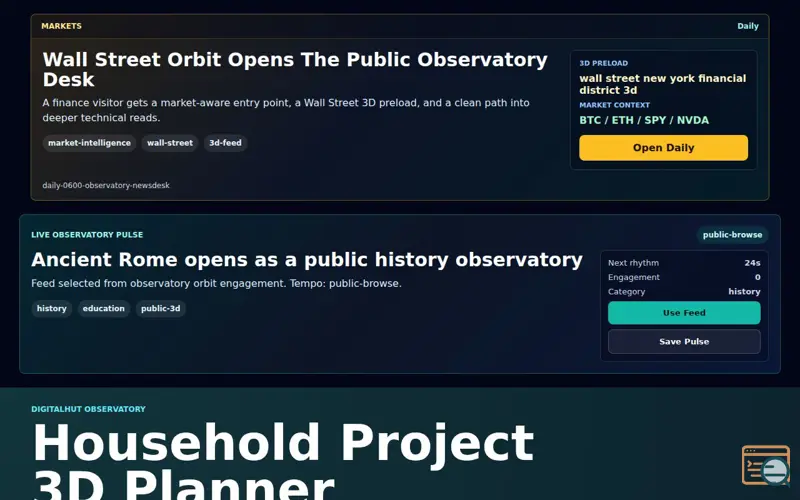 Screenshot of DigitalHut