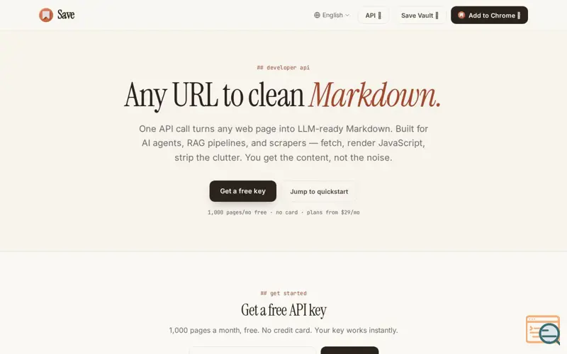 Screenshot of Savemarkdown