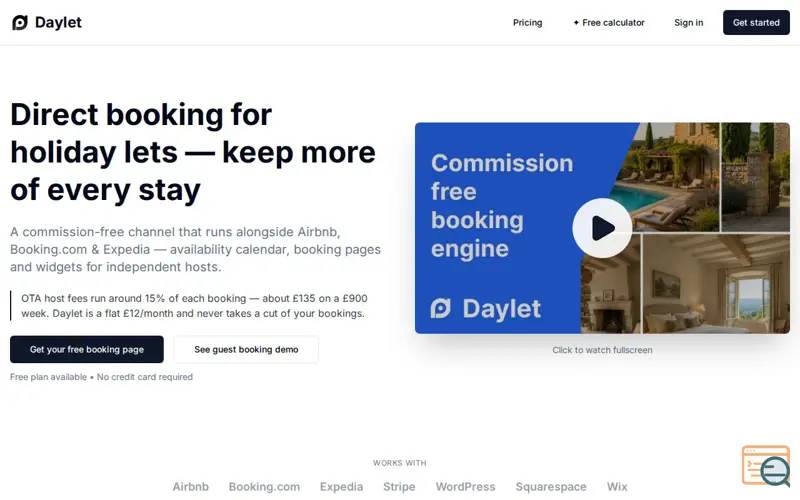 Screenshot of Daylet intelligence