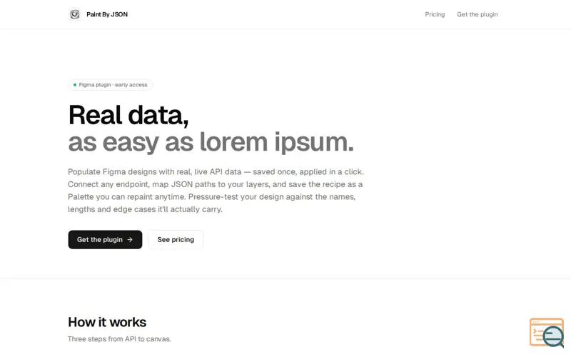 Screenshot of Paint By JSON