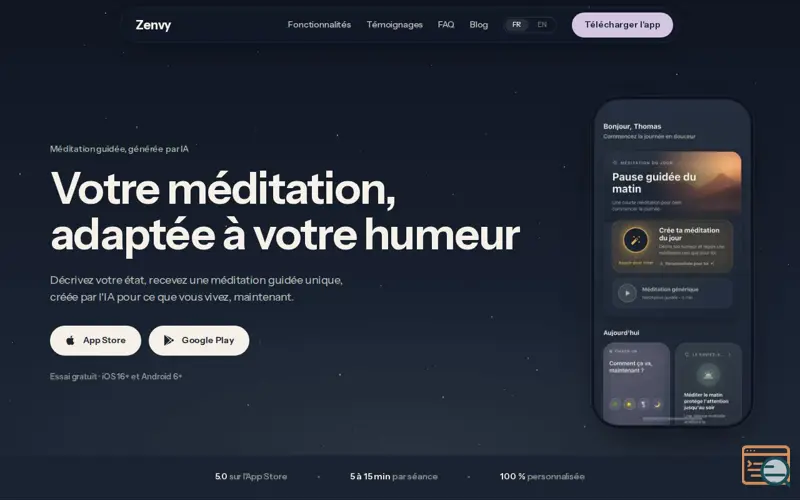 Screenshot of Zenvy - Meditation & Sleep