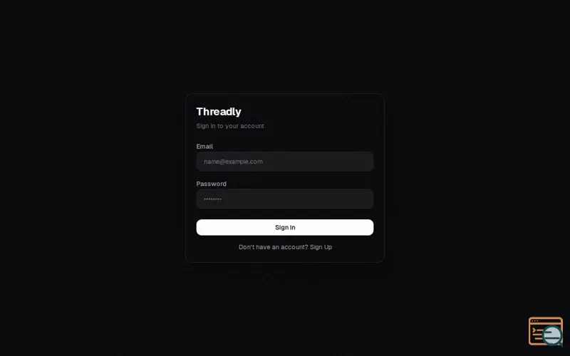 Screenshot of Threadly