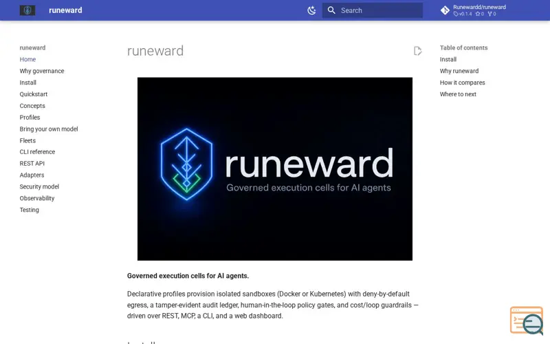 Screenshot of Runewardd