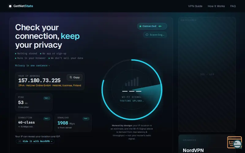 Screenshot of GetNetStats