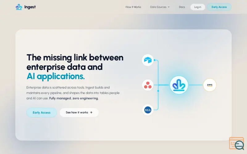 Screenshot of Ingest