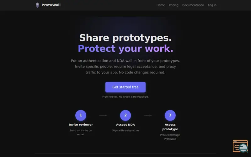 Screenshot of ProtoWall