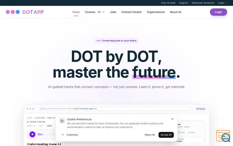 Screenshot of DotApp
