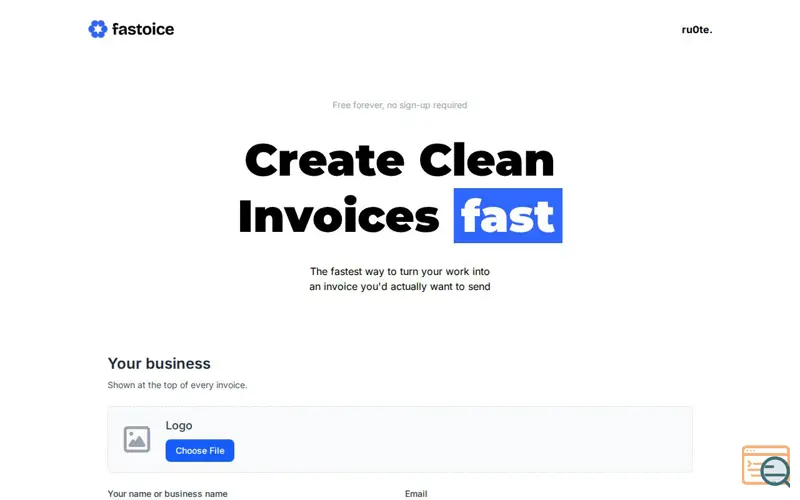 Screenshot of Fastoice