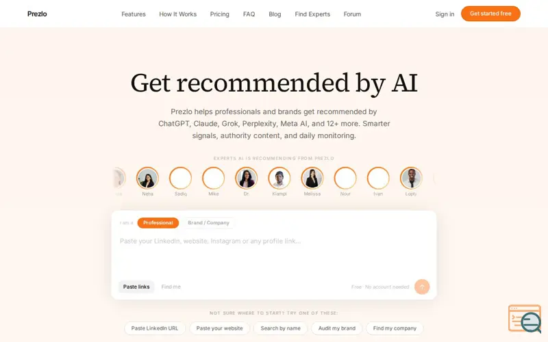 Screenshot of Prezlo