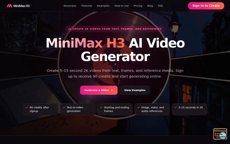 Screenshot of minimax-h3.com
