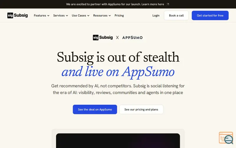 Screenshot of Subsig
