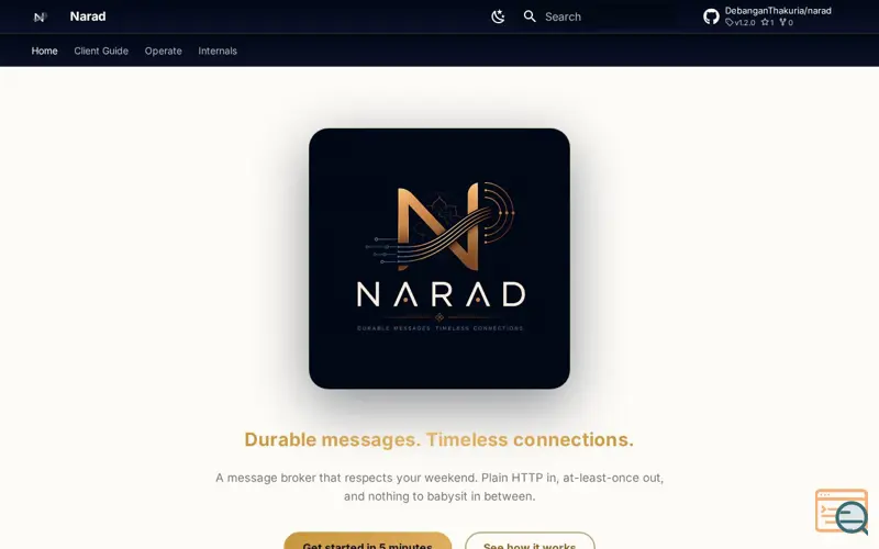 Screenshot of Narad