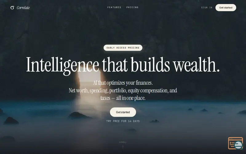 Screenshot of Correlate, a launch using LogoKit