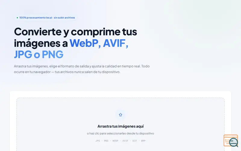Screenshot of WebP & AVIF Image Converter