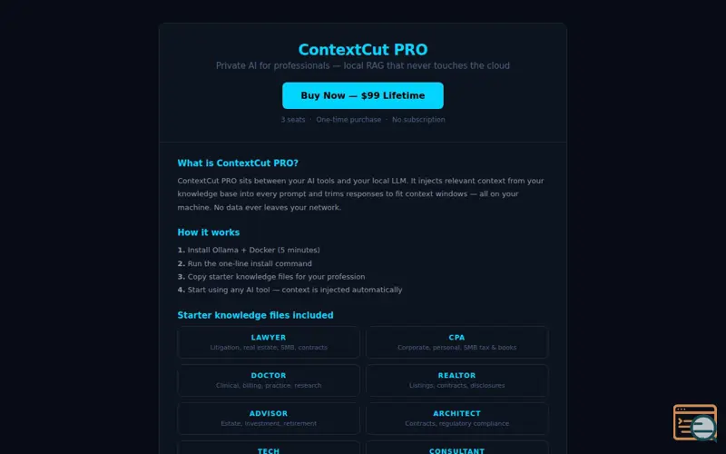Screenshot of ContextCut PRO