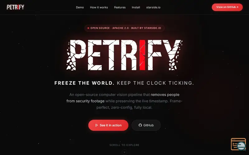 Screenshot of Petrify