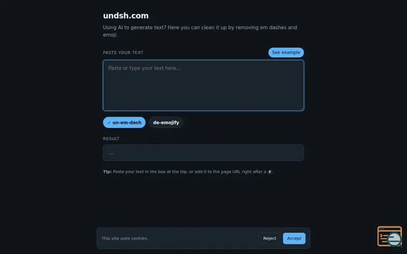Screenshot of Undsh