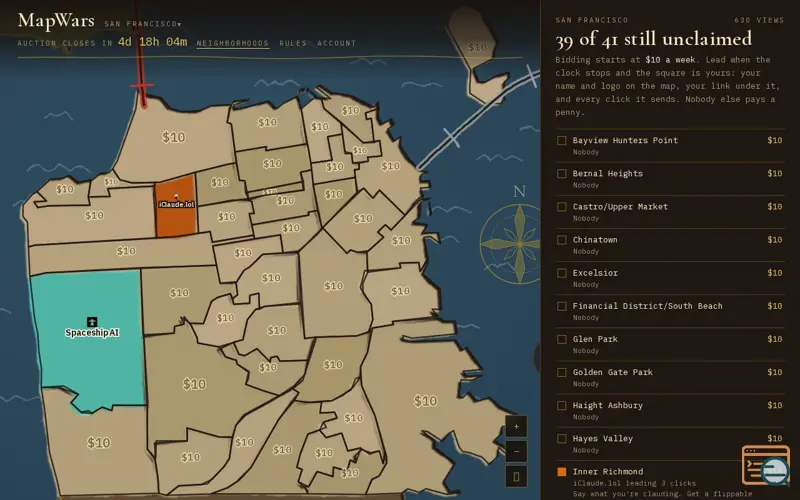 Screenshot of MapWars