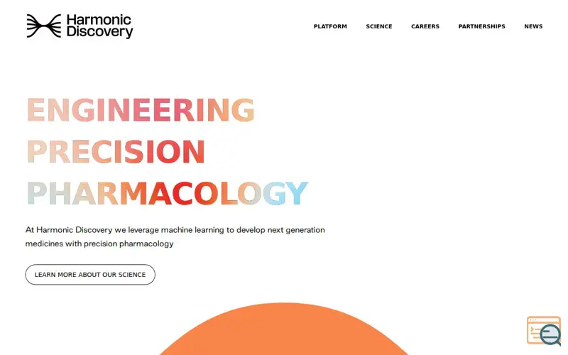 Screenshot of Harmonic Discovery