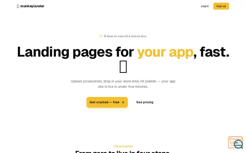Screenshot of MonkeyLander