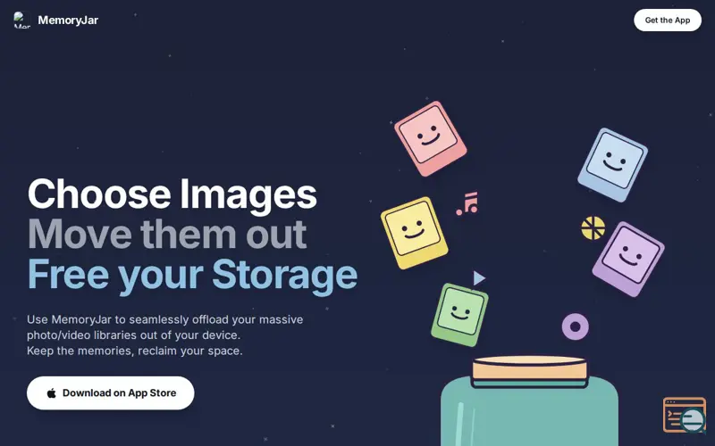 Screenshot of MemoryJar