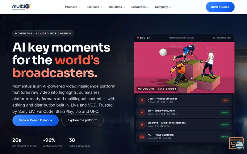 Screenshot of MultiTV Solution