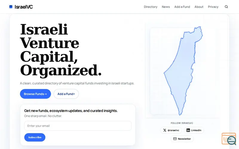 Screenshot of IsraelVC
