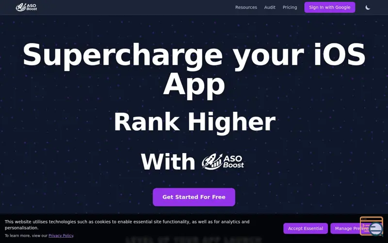 Screenshot of ASO Boost