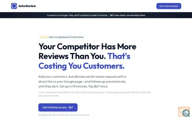 Screenshot of AutoReview