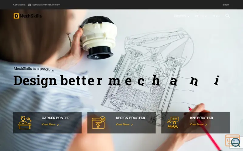 Screenshot of MechSkills