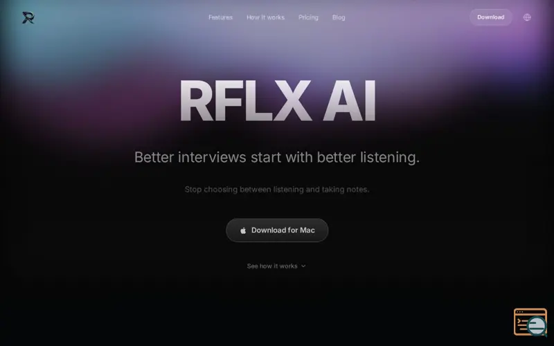 Screenshot of RFLX AI