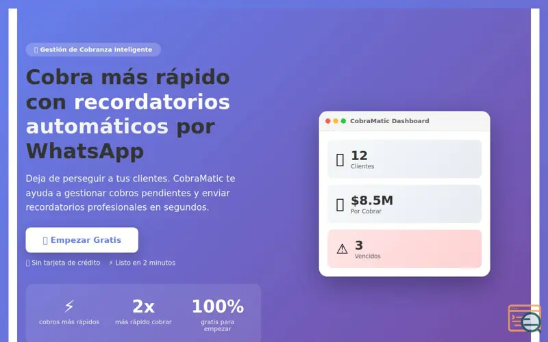Screenshot of CobraMatic